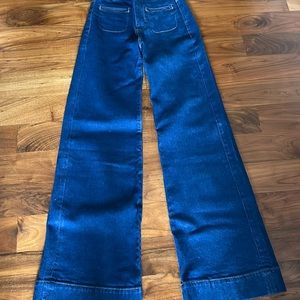 Frame jeans new wide leg tight waist never worn
